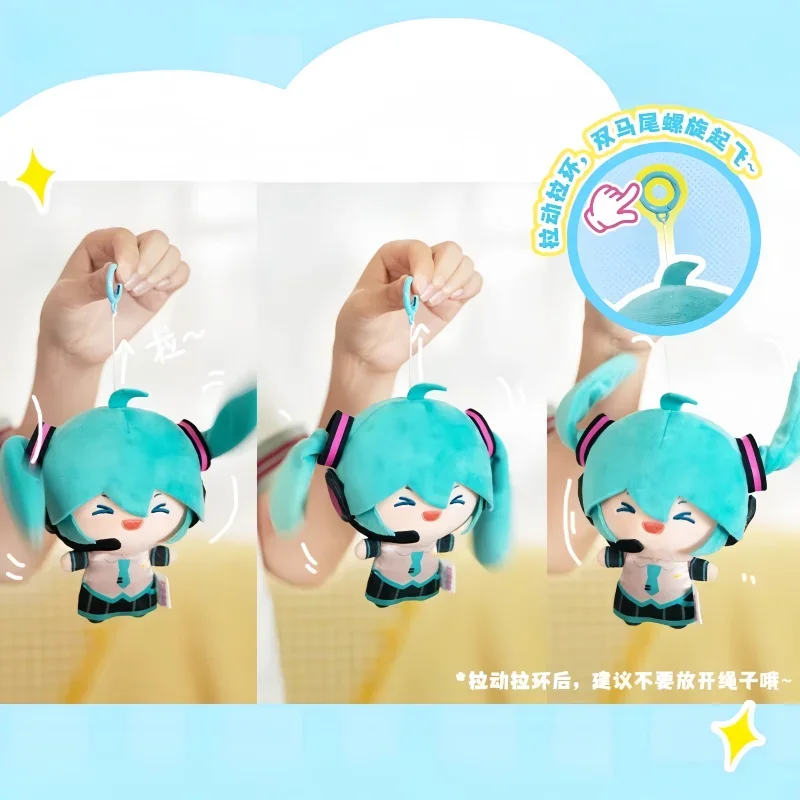 Новая оригинальная вращающаяся кукла hatsune miku с двойным хвостом - Фотография_2