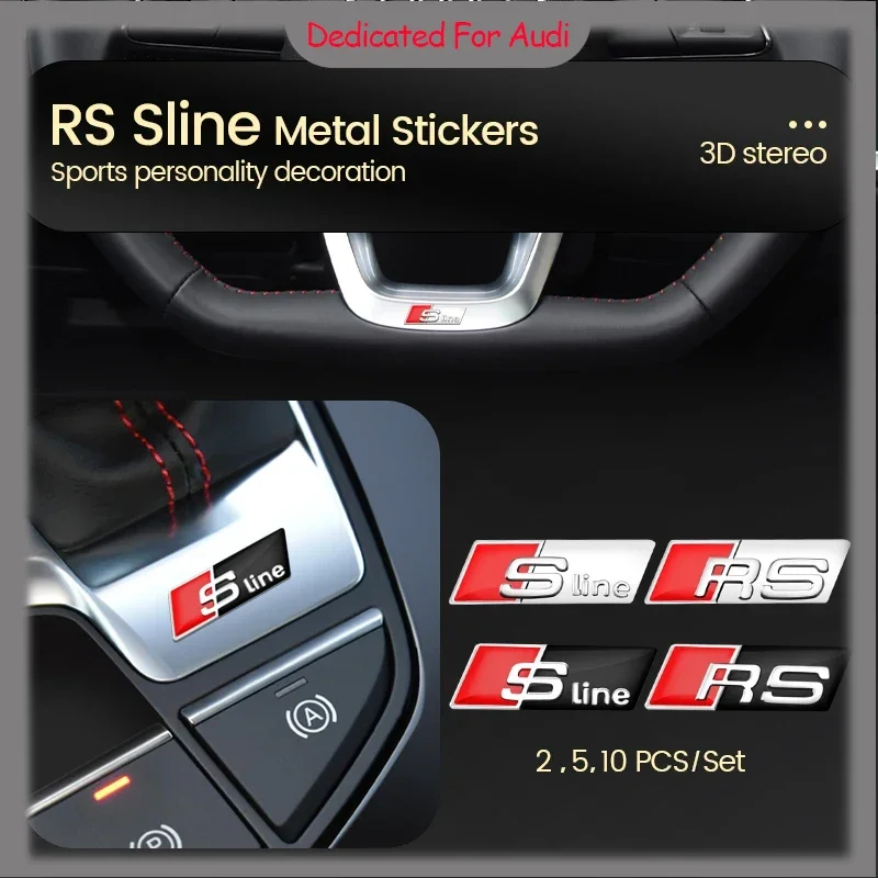 3d алюминиевый значок sline rs