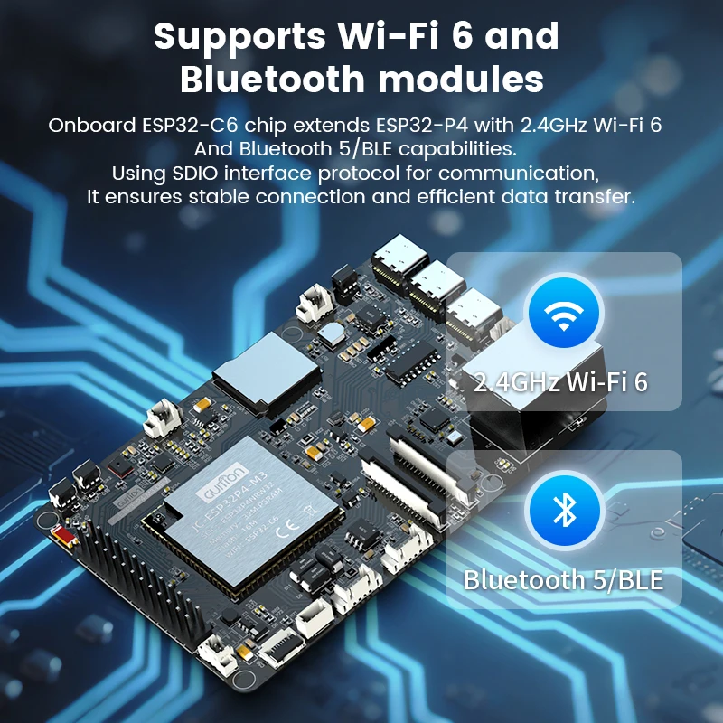 Плата разработки esp32p4+esp32-c6 - Фотография_3