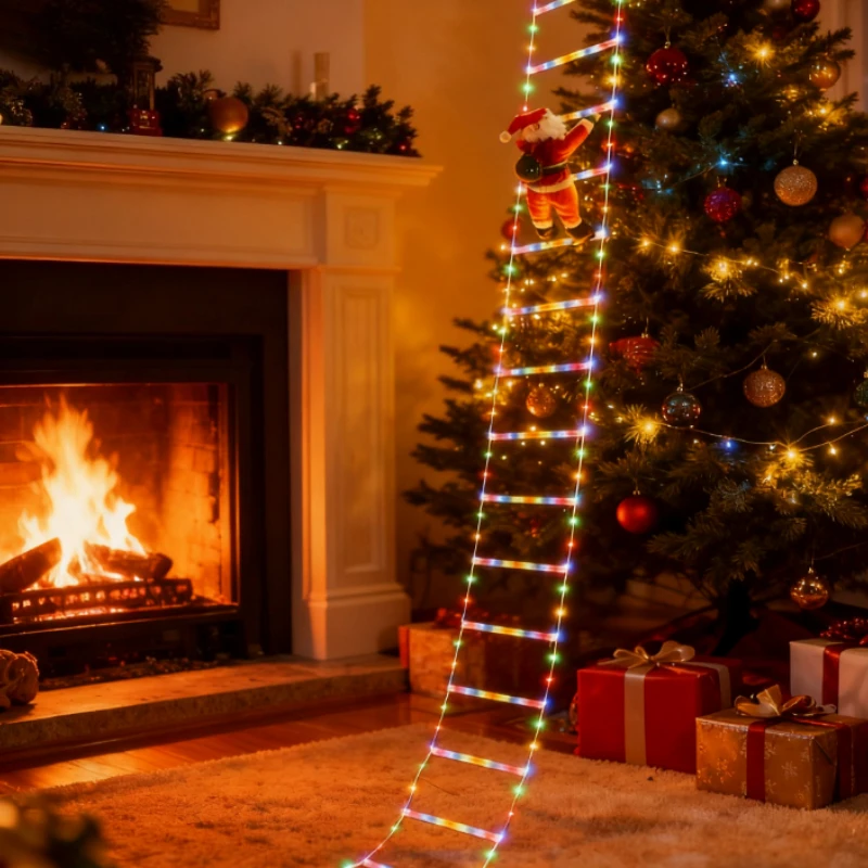 3 м санта-клаус восхождения лестницы