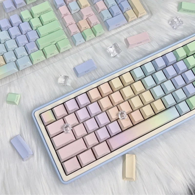 Набор колпачков для клавиш rainbow paradise pbt