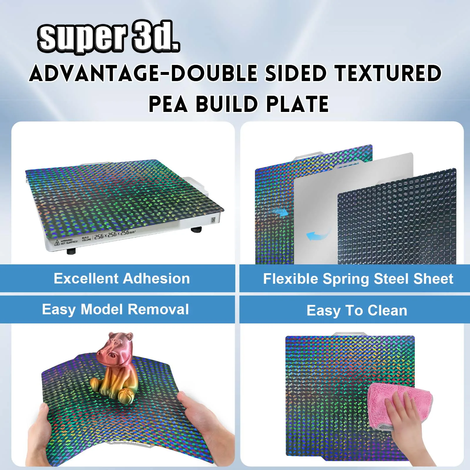 Peo bambulab build plate p1s пружинный - Фотография_3