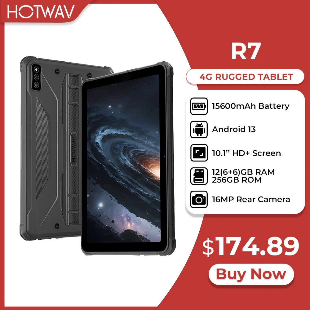Прочный планшет hotwav r7