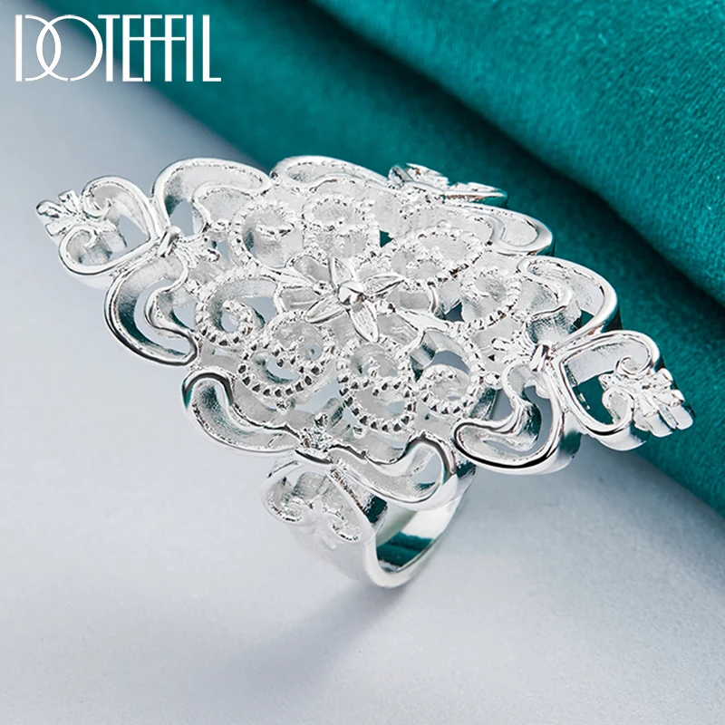 Кольцо doteffil из стерлингового серебра 925 пробы с узором - Фотография_6