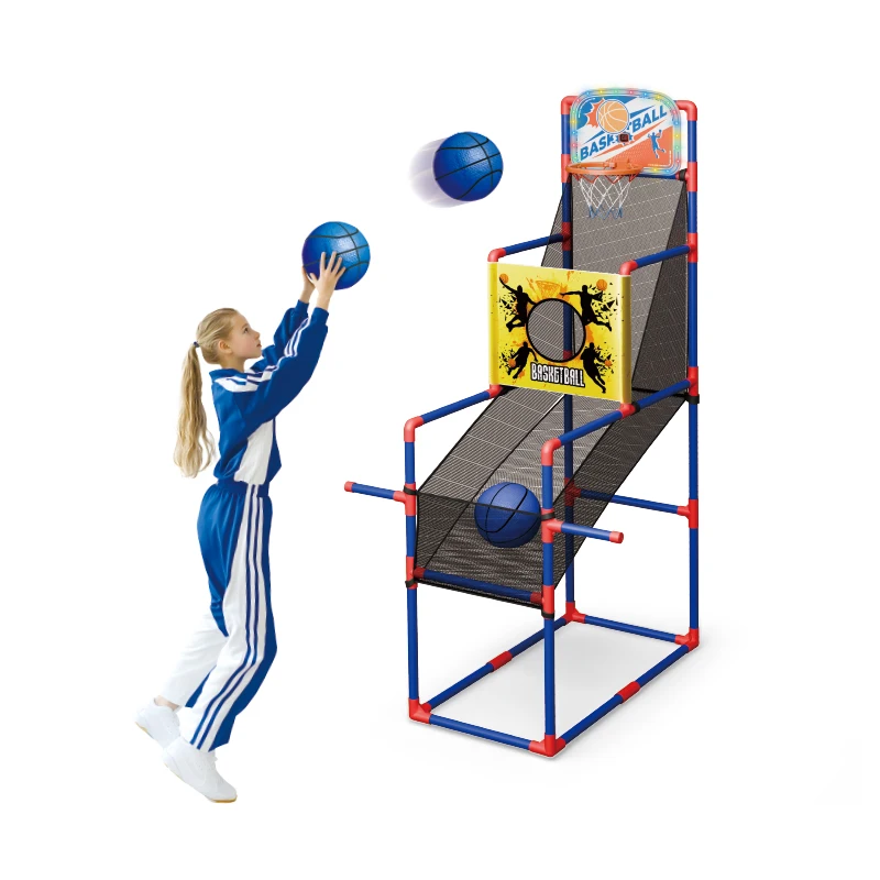 Баскетбольная игра для дома и улицы с одним выстрелом и 3 мячами