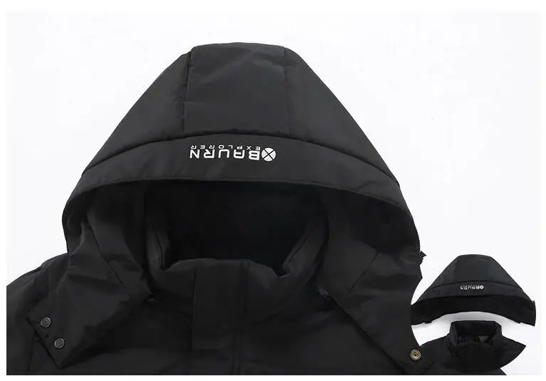 Новые зимние мужские повседневные короткие пуховики с капюшоном - Фотография_4