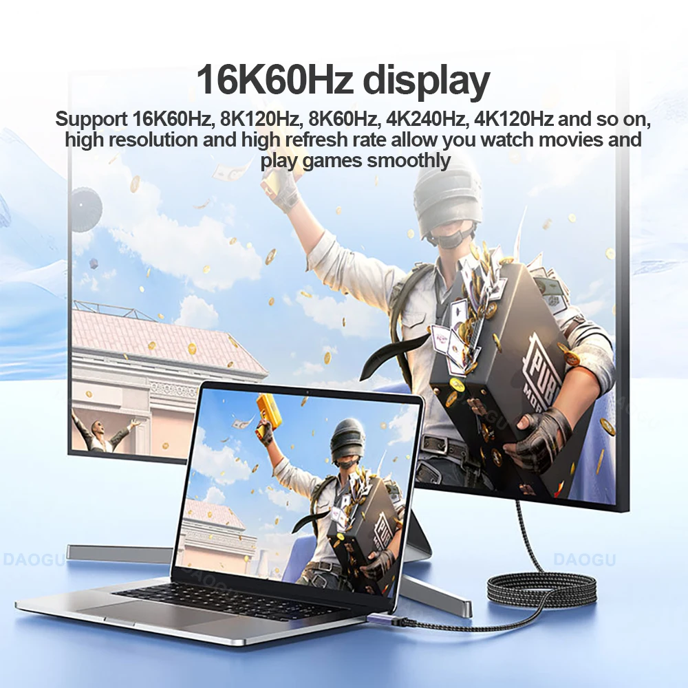 16k@60 гц ultra hd video displayport кабель 2 - Фотография_2