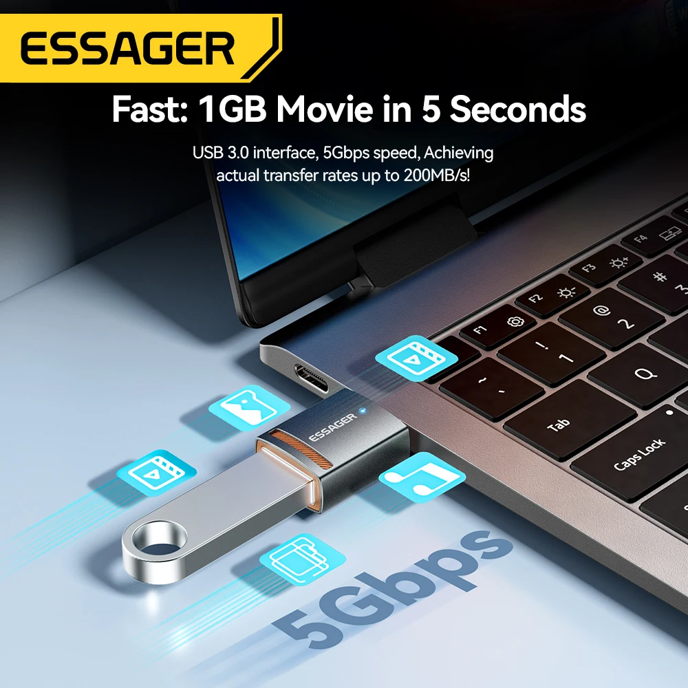 Essager usb3.0 otg адаптер type-c - Фотография_6