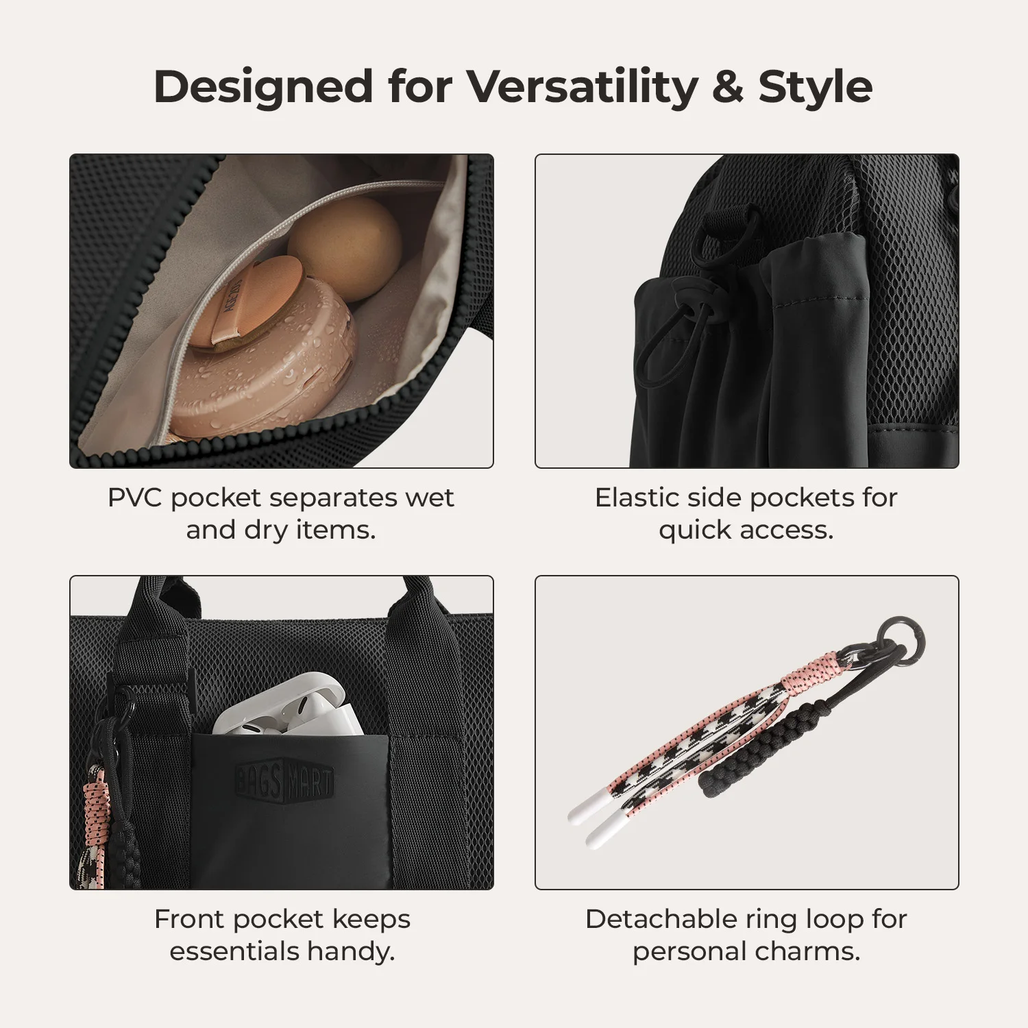 Bagsmart бостонская сумка для женщин - Фотография_2