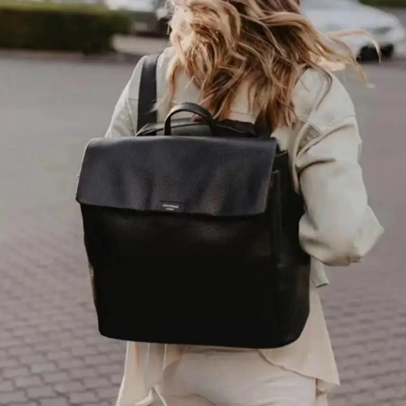 Новый высококачественный женский рюкзак из воловьей кожи с рисунком личи - Фотография_5