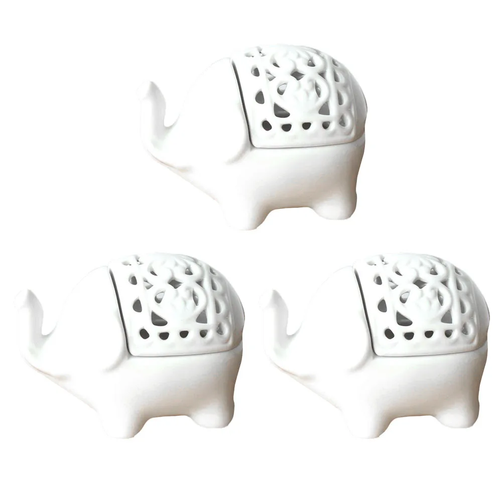 Подсвечник в форме слона керамический - Фотография_3