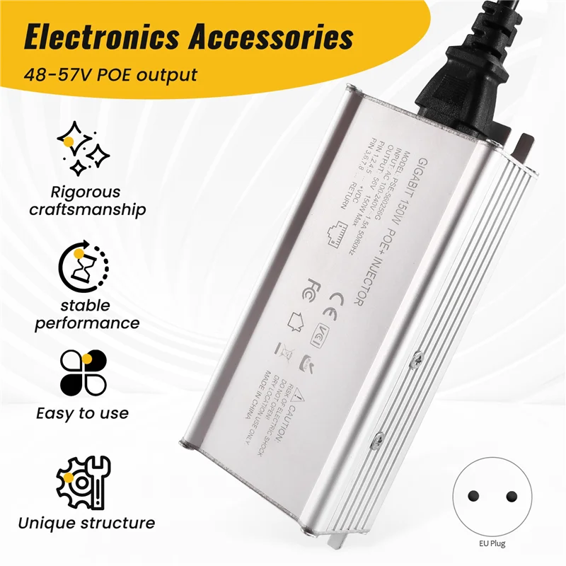150 вт пассивный инжектор poe | 110–240 в переменного тока - Фотография_2