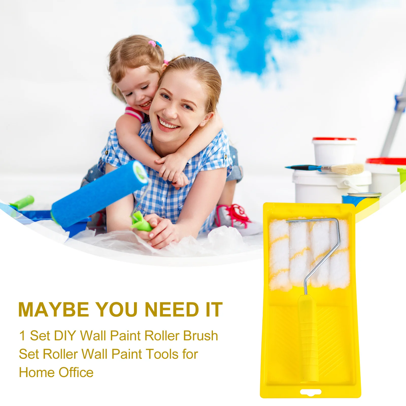 1 комплект, мини-набор кистей для рисования стен - Фотография_3