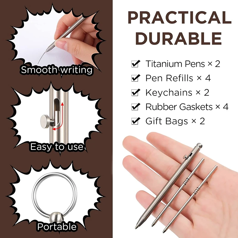 Мини-титановая ручка edc гаджет - Фотография_3