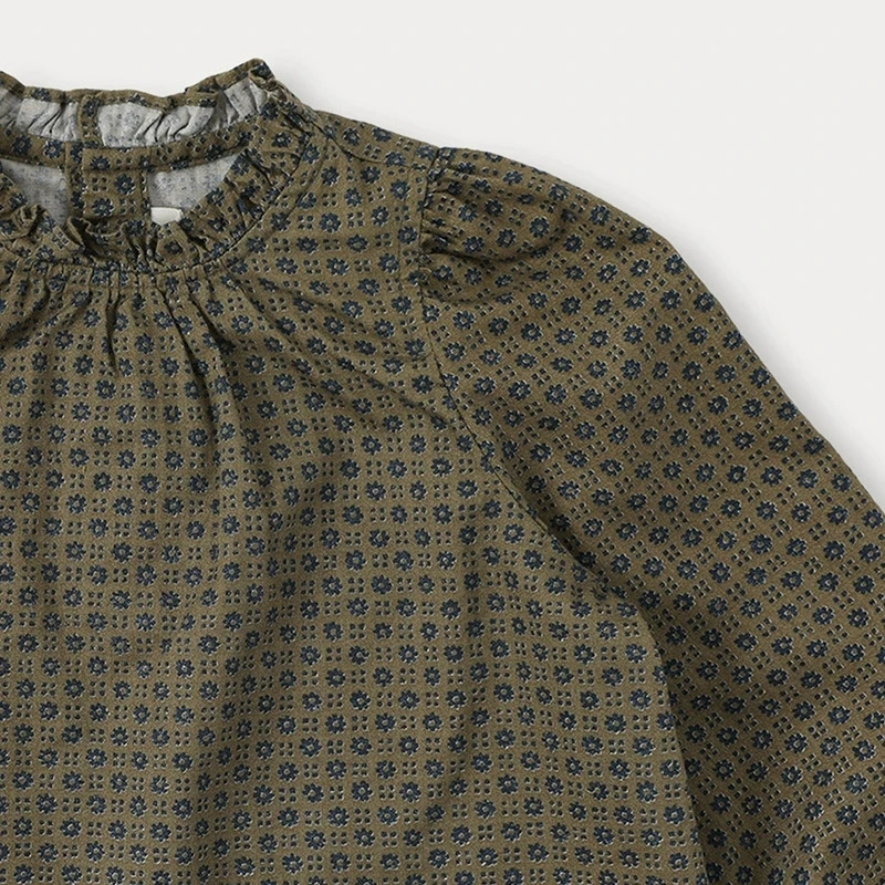 Весенне-осеннее новое французское платье для девочек - Фотография_2