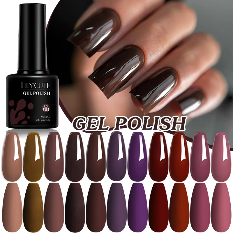 Lilycute ancora красный цвет гель-лак