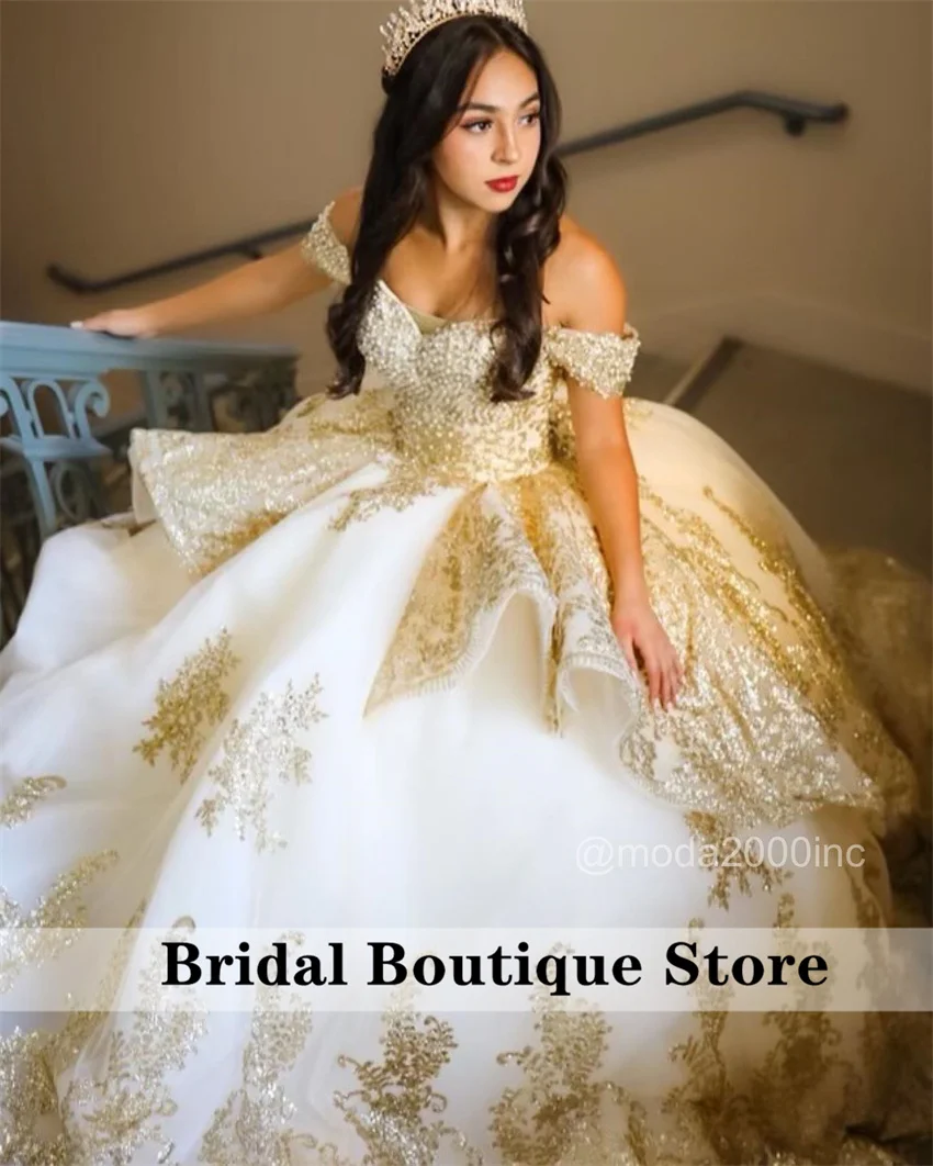 Роскошные платья quinceanera цвета шампанского - Фотография_2