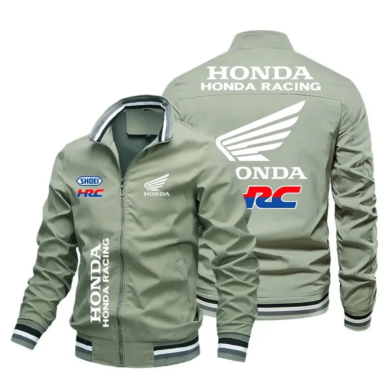 Мужская уличная куртка на молнии с логотипом honda racing - Фотография_5