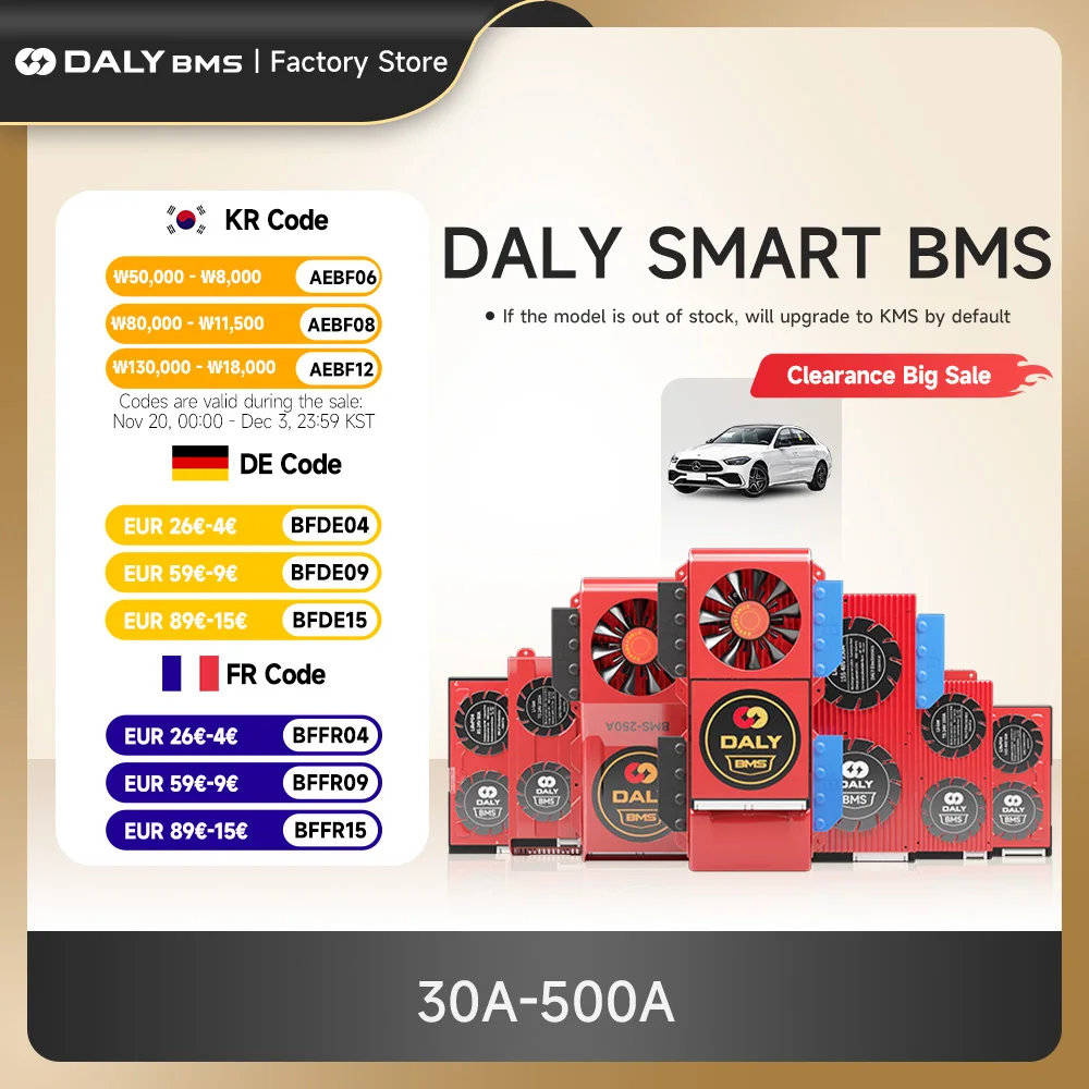 Daly smart bms 10s 36v 13s 14s