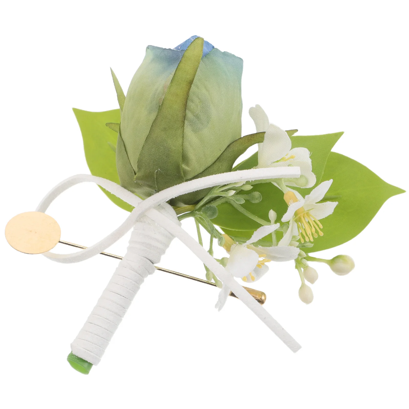 Реалистичная шелковая бутоньерка с цветком тюльпана