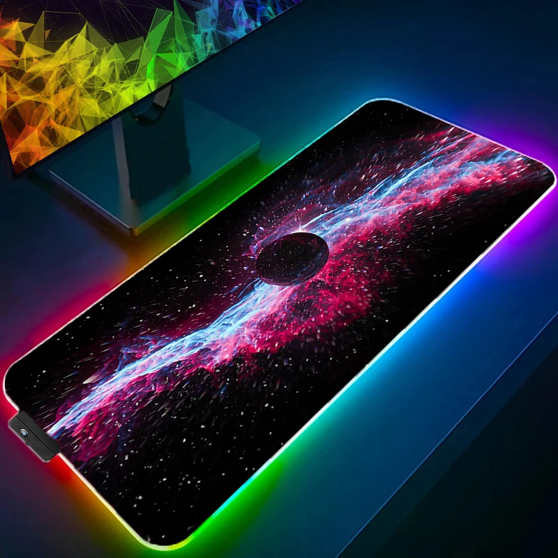 Космический светодиодный коврик для мыши rgb - Фотография_3