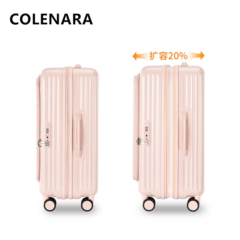 Чемодан colenara из абс-пластика + пк с передним отверстием для ноутбука - Фотография_3