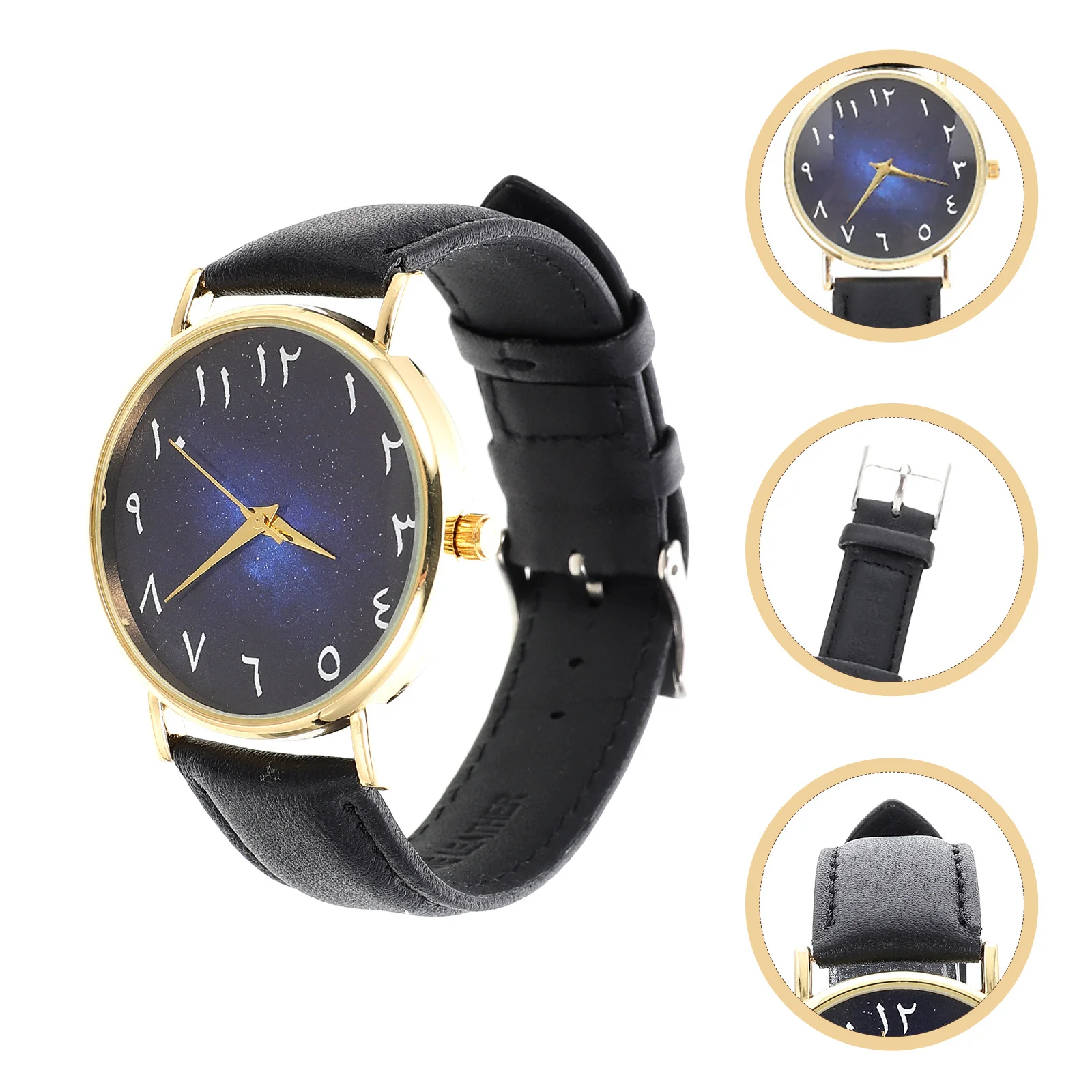 Стильные наручные часы со звездным небом и циферблатом