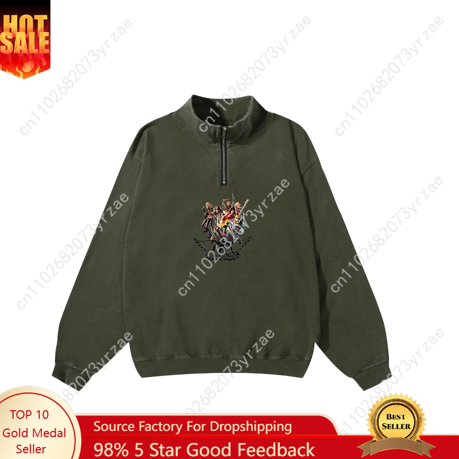 Толстовка aerosmith в стиле ретро