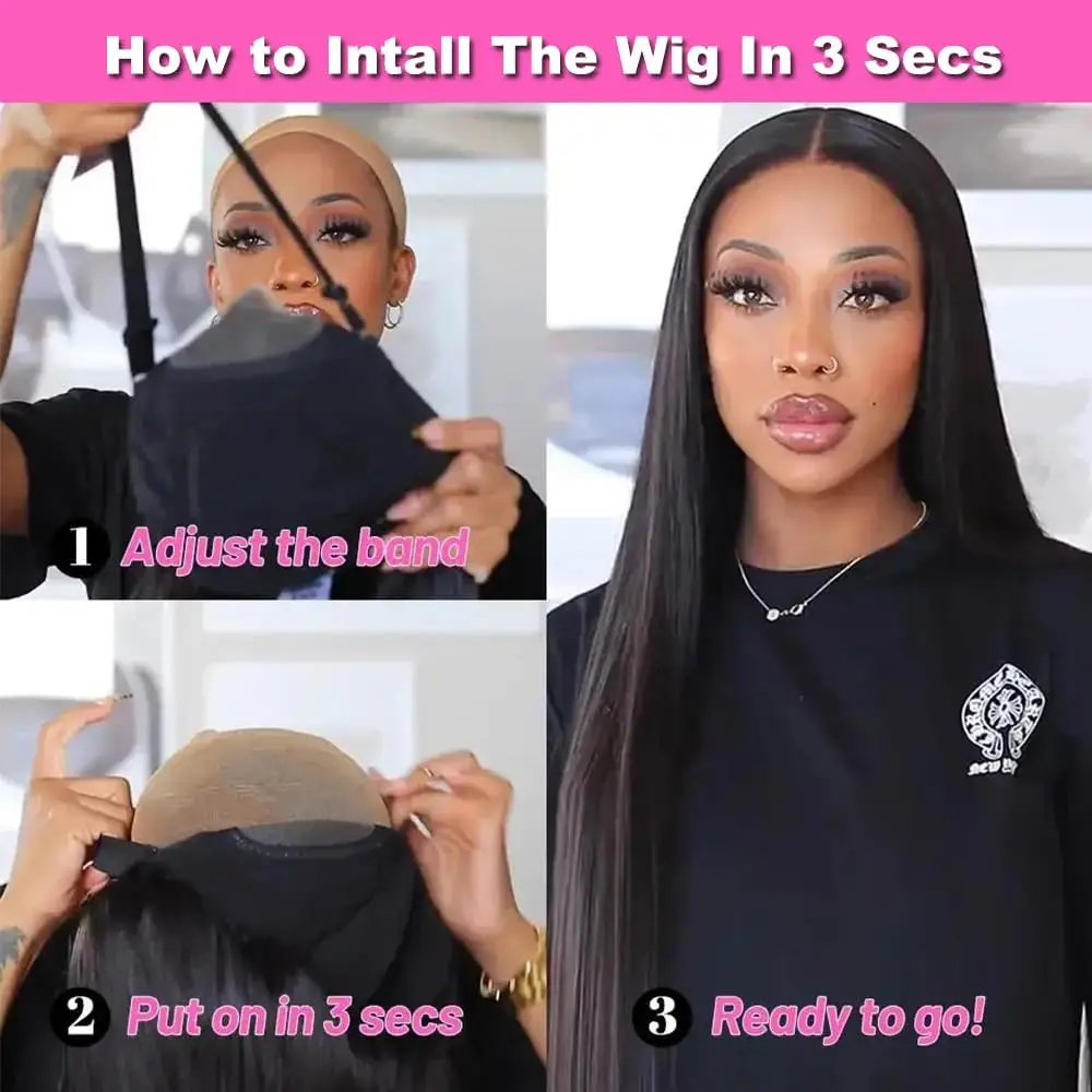 Wear and go glueless wig human - Фотография_3