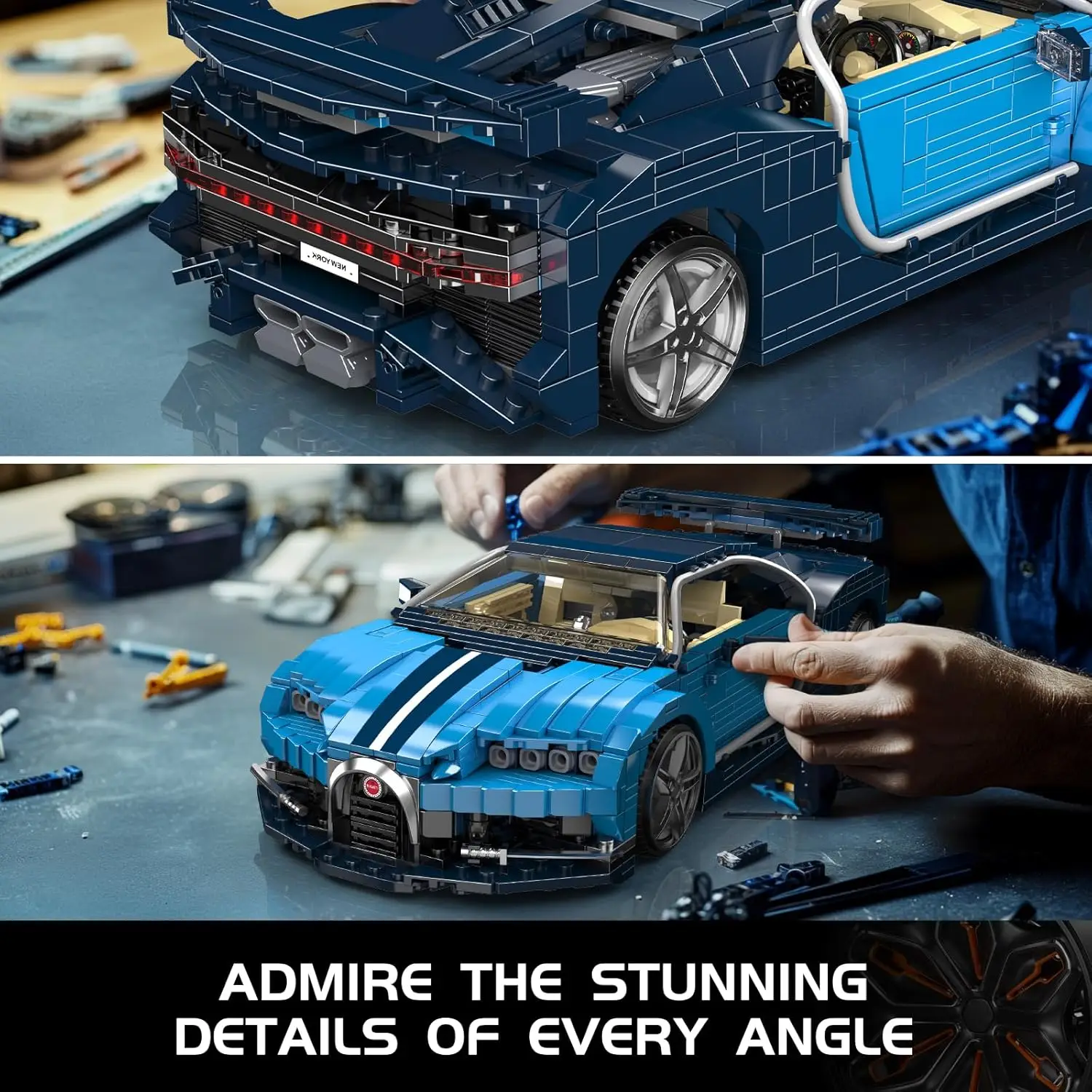 Строительные блоки mould king технический bugattier - Фотография_5