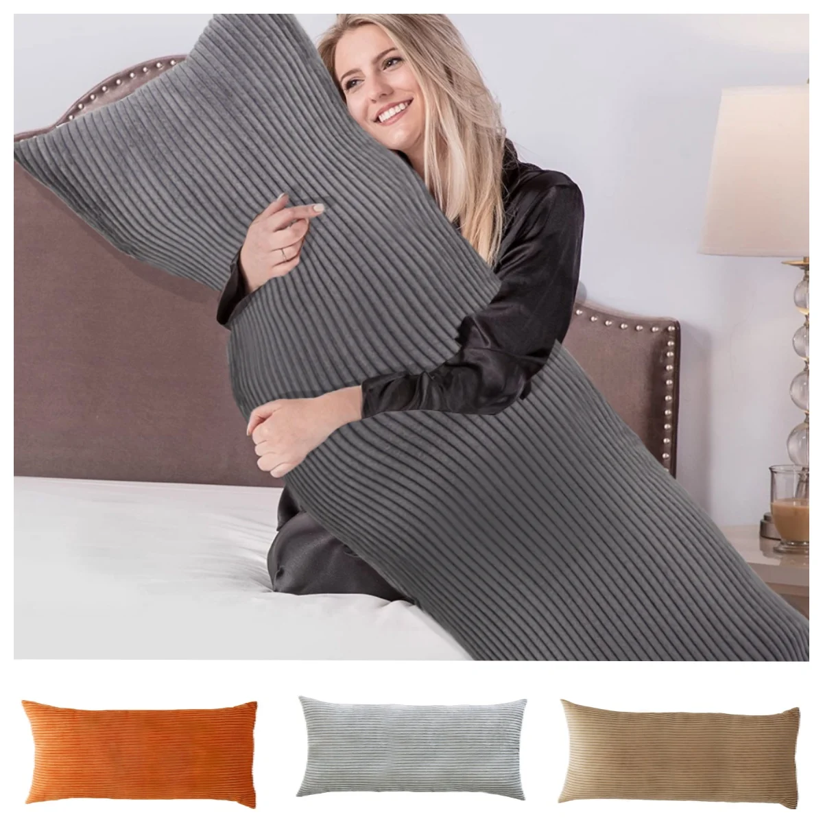 Индивидуальный вельветовый полосатый