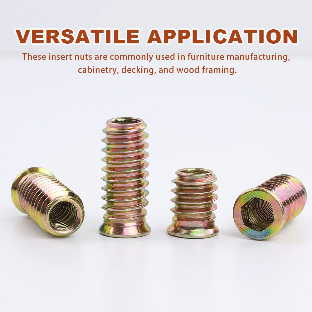 M4 m5 m6 m8 m10 оцинкованная стальная шестигранная гайка с резьбой - Фотография_4