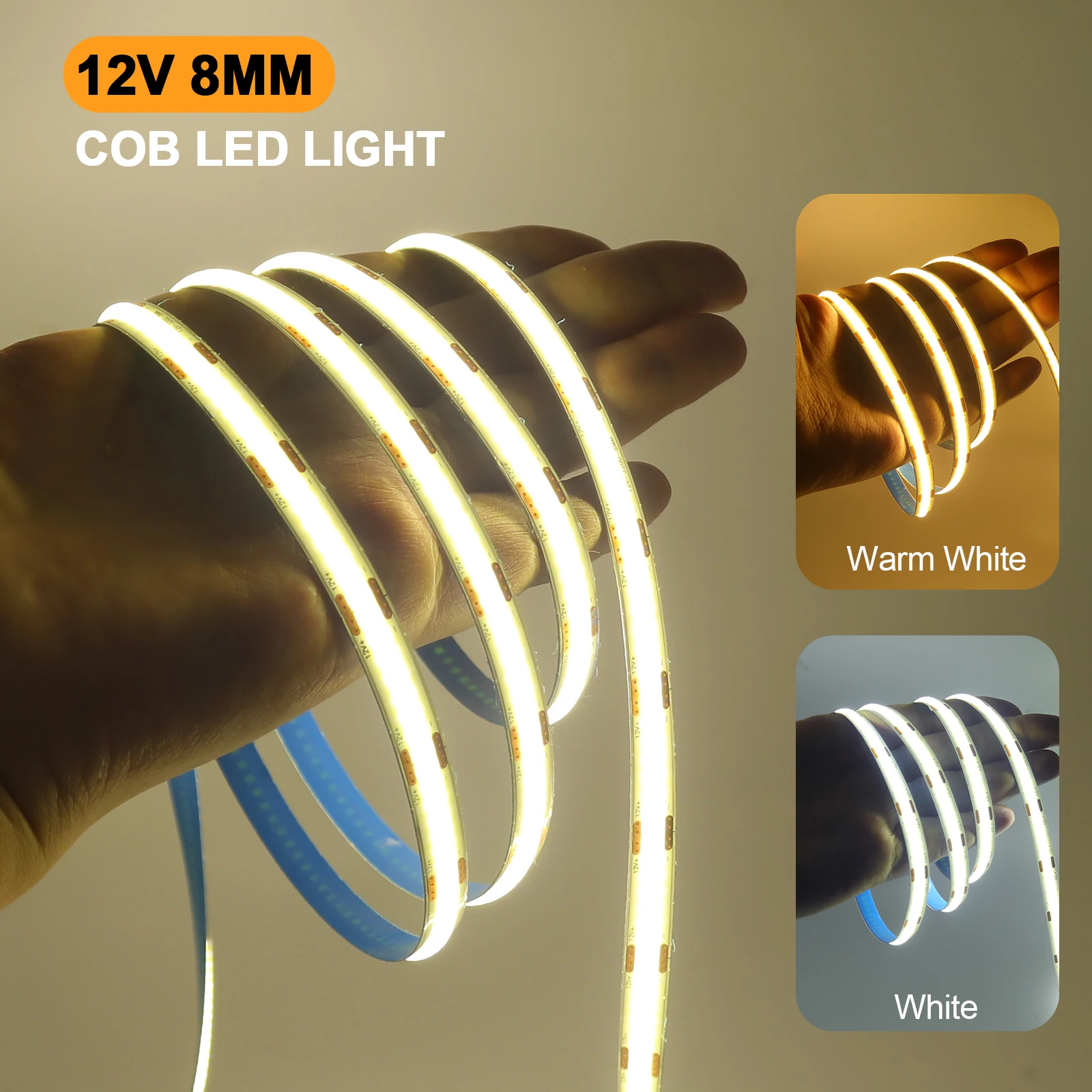 Dc 12v 24v cob strip 320leds/m - Фотография_3