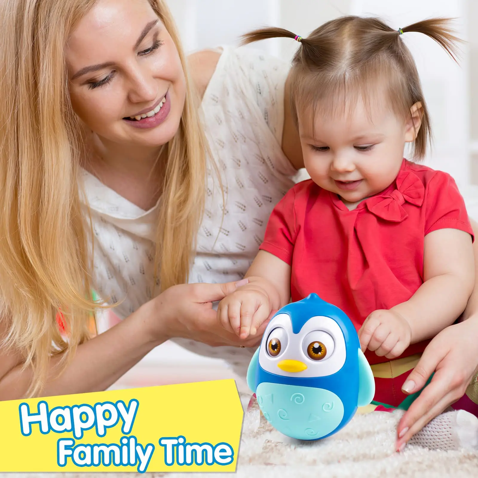 Baby penguin roly poly toys для детей 0-18 месяцев - Фотография_5