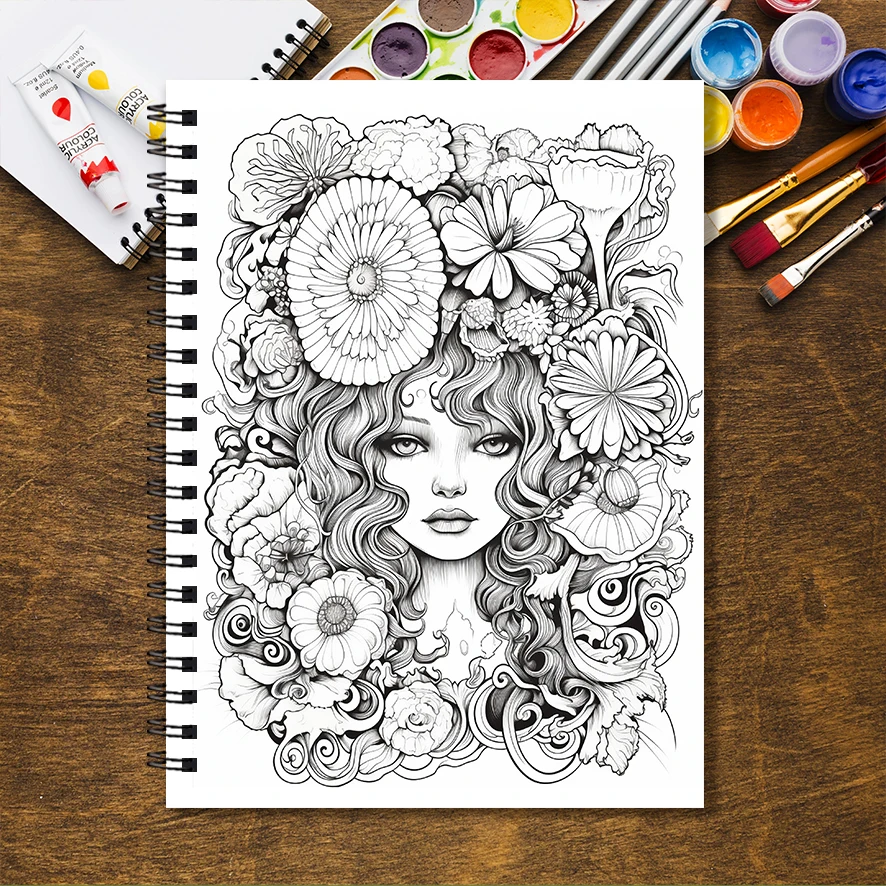 Книжка-раскраска для взрослых loved by the forest — 8 - Фотография_6