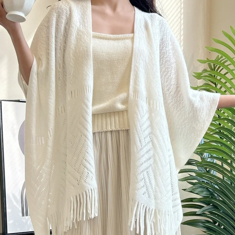 Лето 2022, белая кружевная шаль - Фотография_3