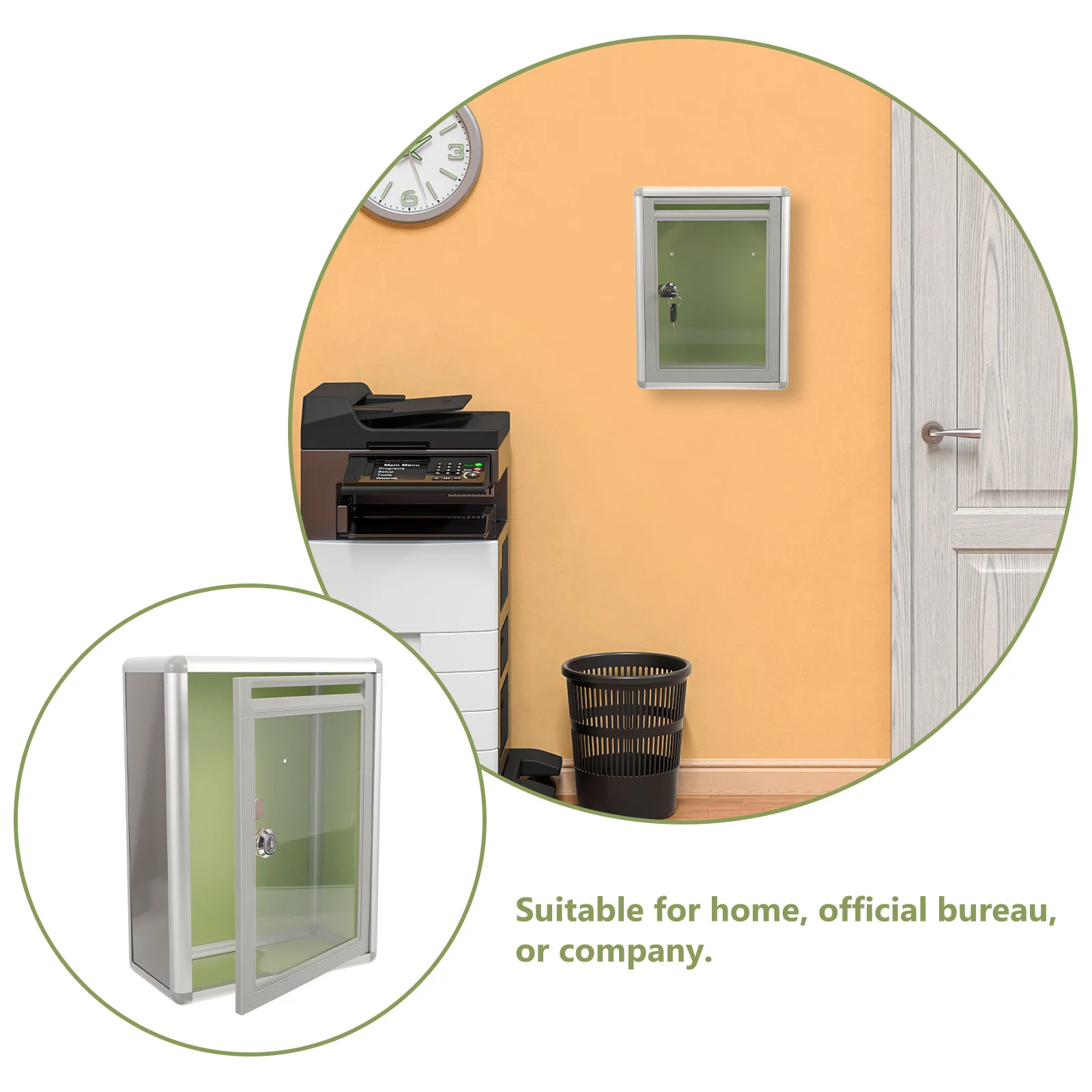 Прозрачная почтовая коробка из алюминиевого сплава - Фотография_2