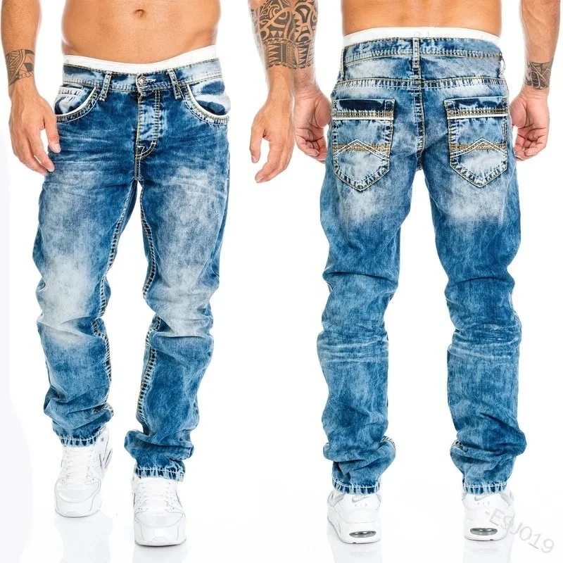 Мужские черные джинсы slim fit - Фотография_4