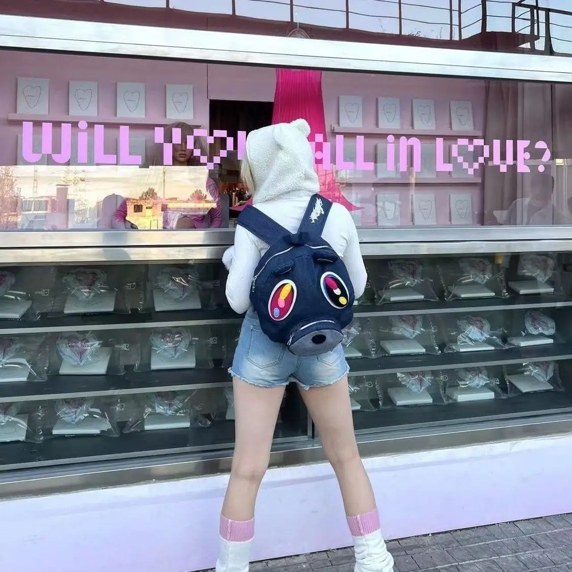 Оригинальный самодельный ковбойский рюкзак teddy bear - Фотография_4