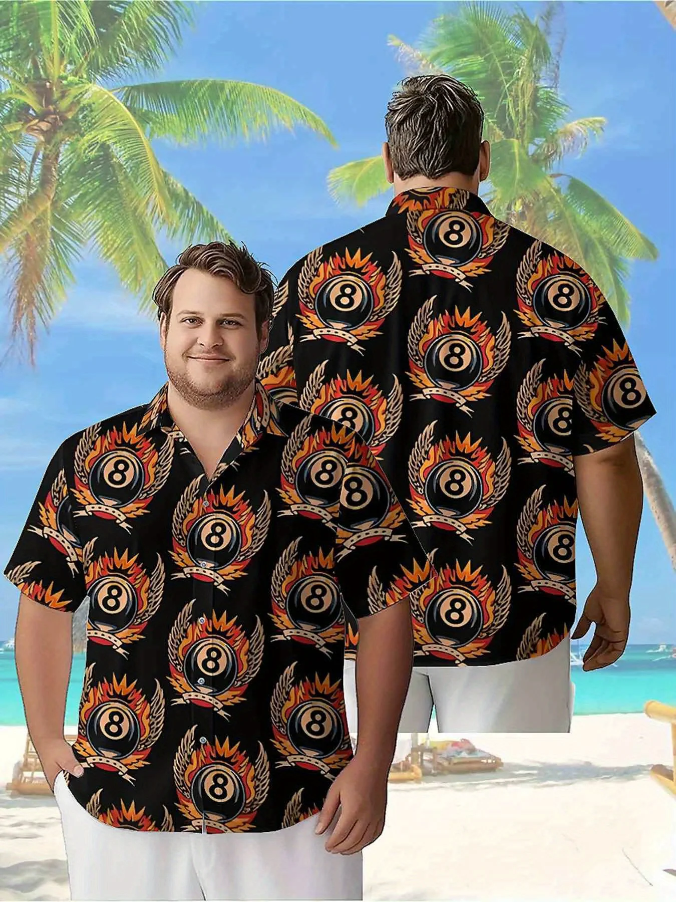 Мужские гавайские рубашки больших