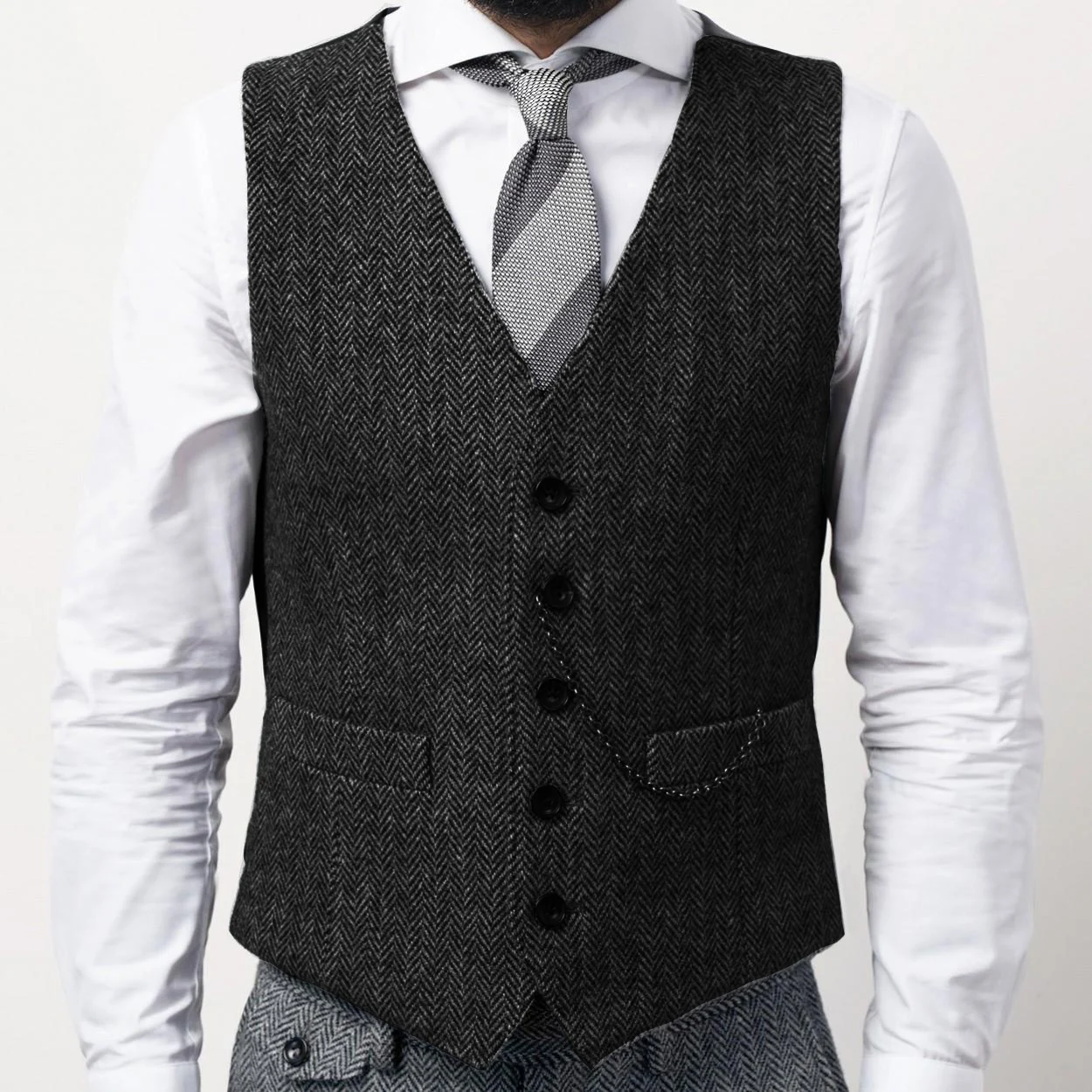 Мужской жилет в елочку - Фотография_4