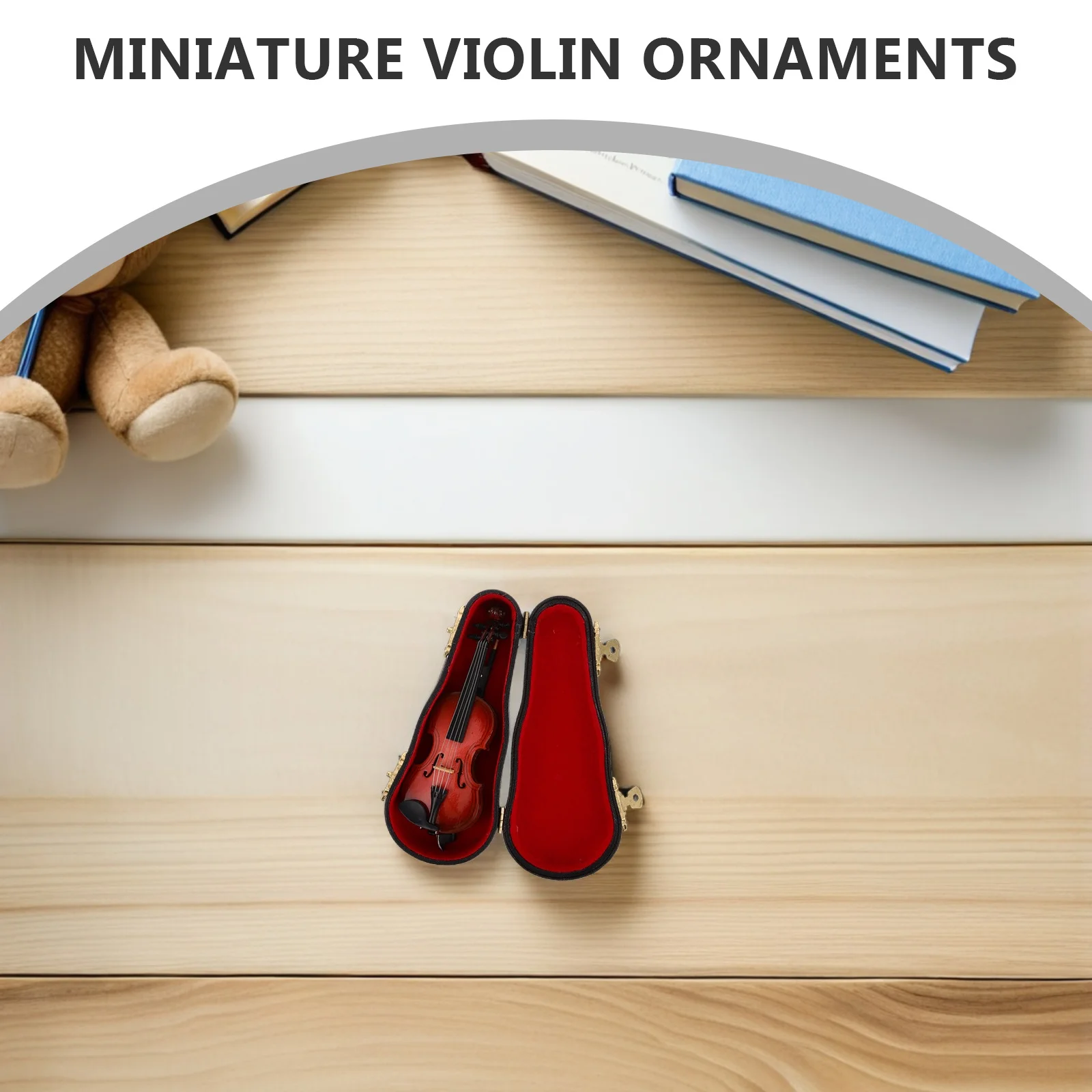 Мини-деревянная скрипка 12 см - Фотография_4