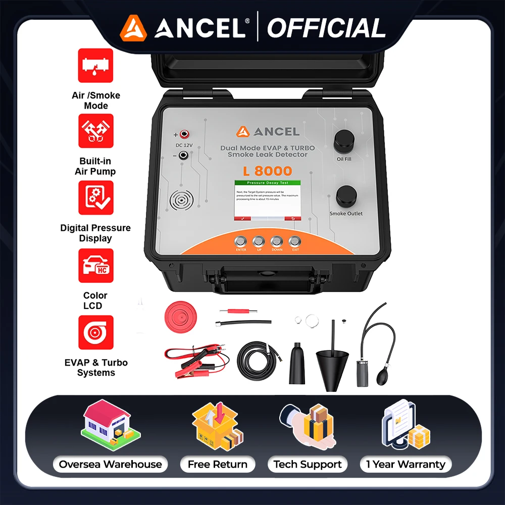 Ancel l8000 автомобильная дымовая машина evap