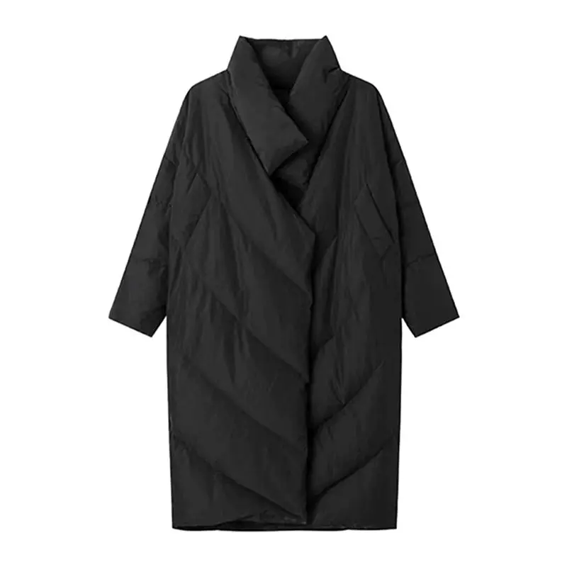 Года, зимняя толстая хлопковая куртка до колена - Фотография_6