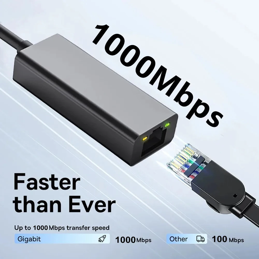 Usb 3.0 проводной usb typec к rj45 - Фотография_2