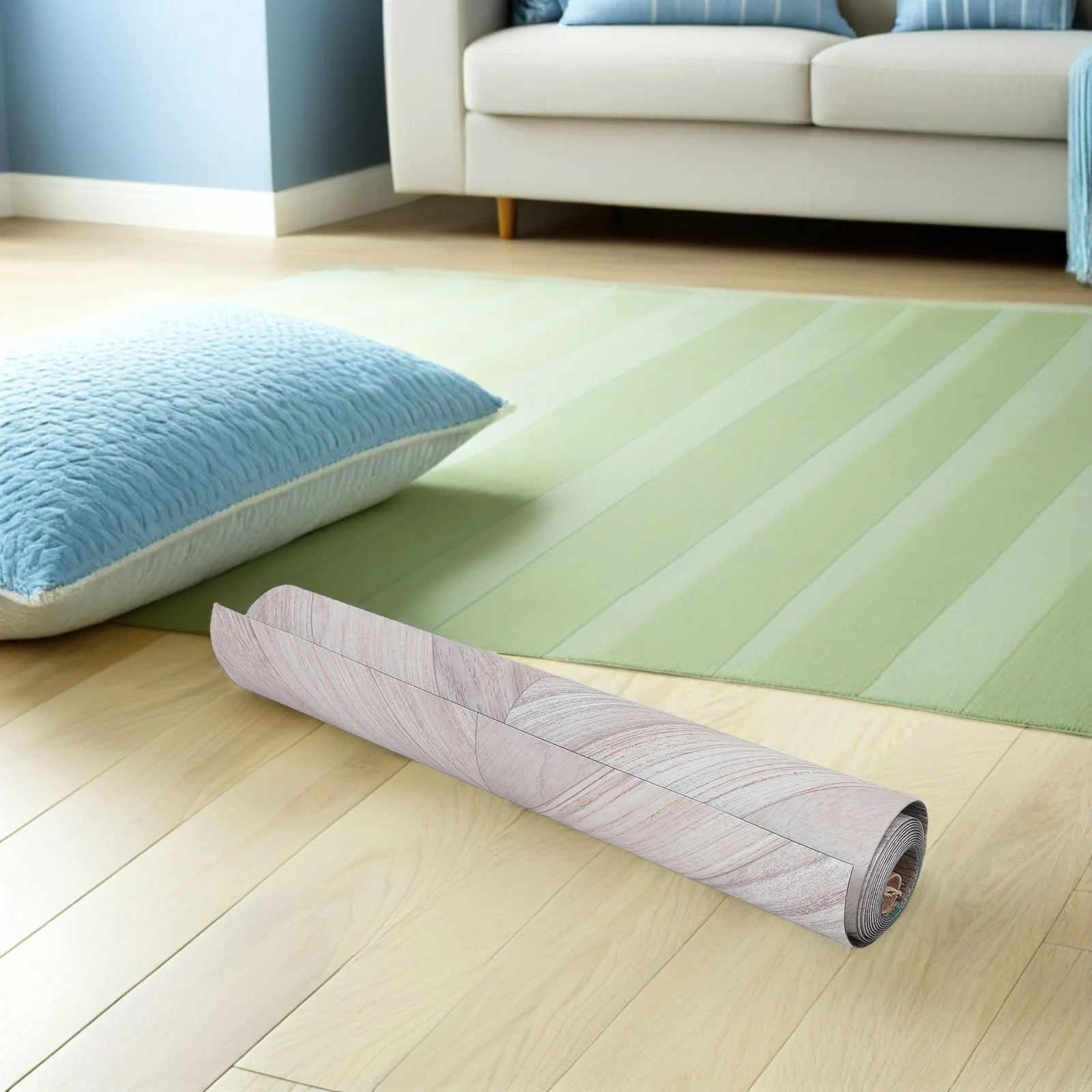 Виниловая напольная плитка с деревянным узором - Фотография_5