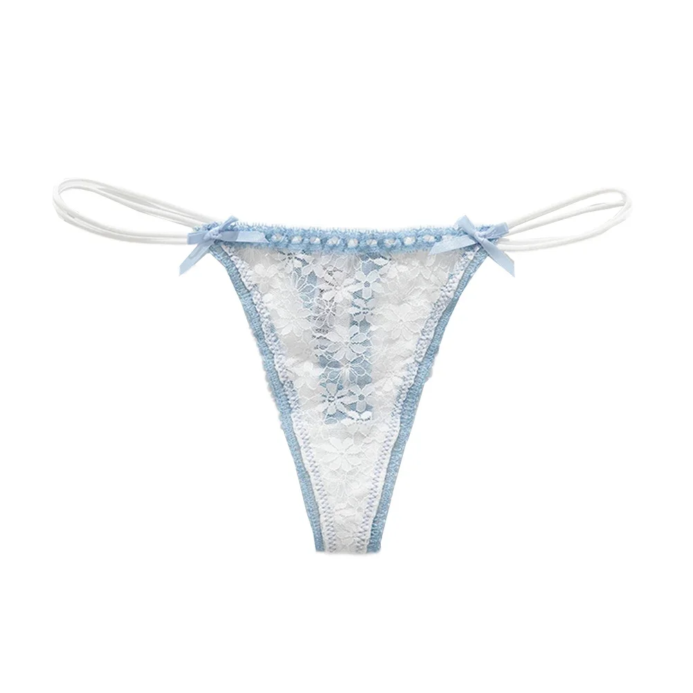 Трусики с кружевом и бантом - Фотография_4