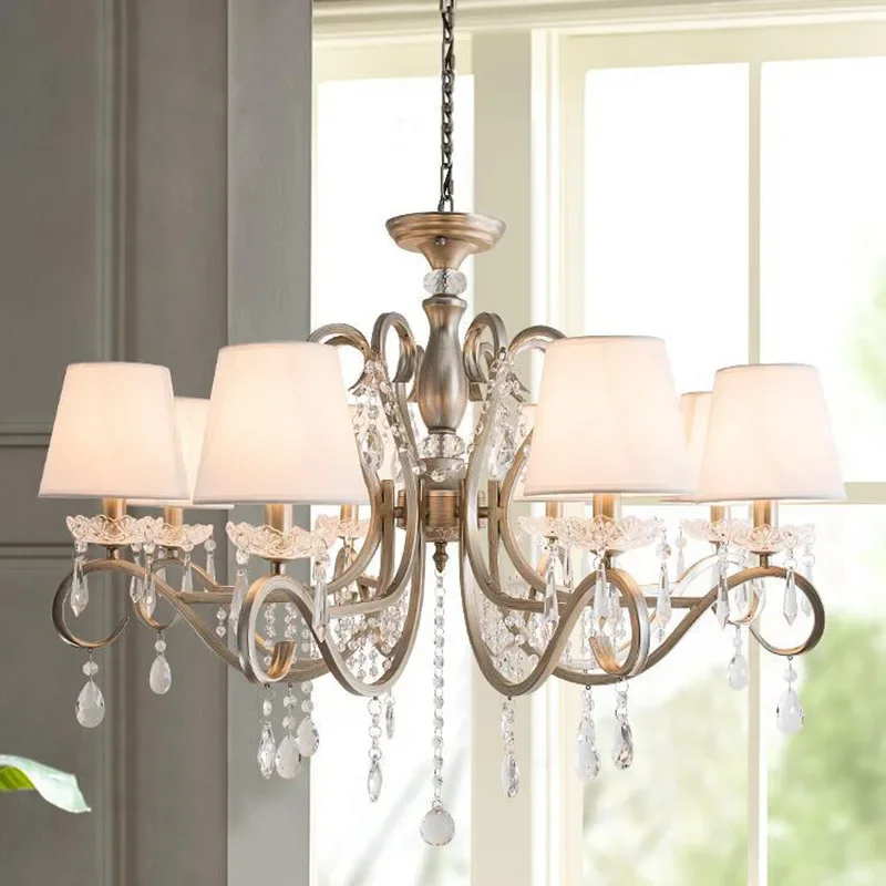 Американская кованая железная люстра для дома - Фотография_4