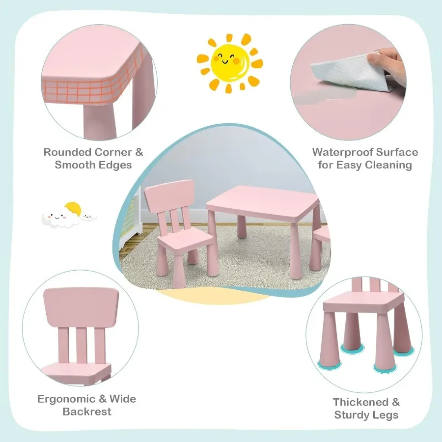 Набор столов и стульев для малышей