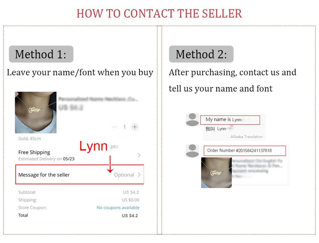 Персонализированное золотое ожерелье с именем и цепочкой-коробкой - Фотография_5